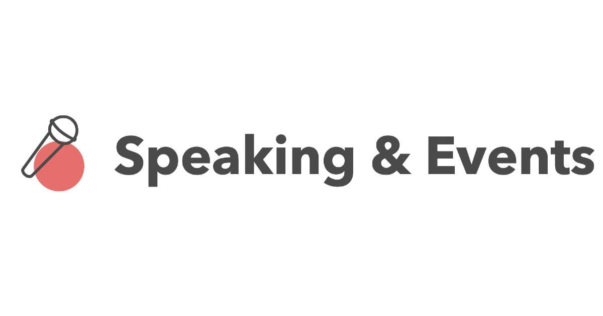 Speaking & Events gerardkcohen.me